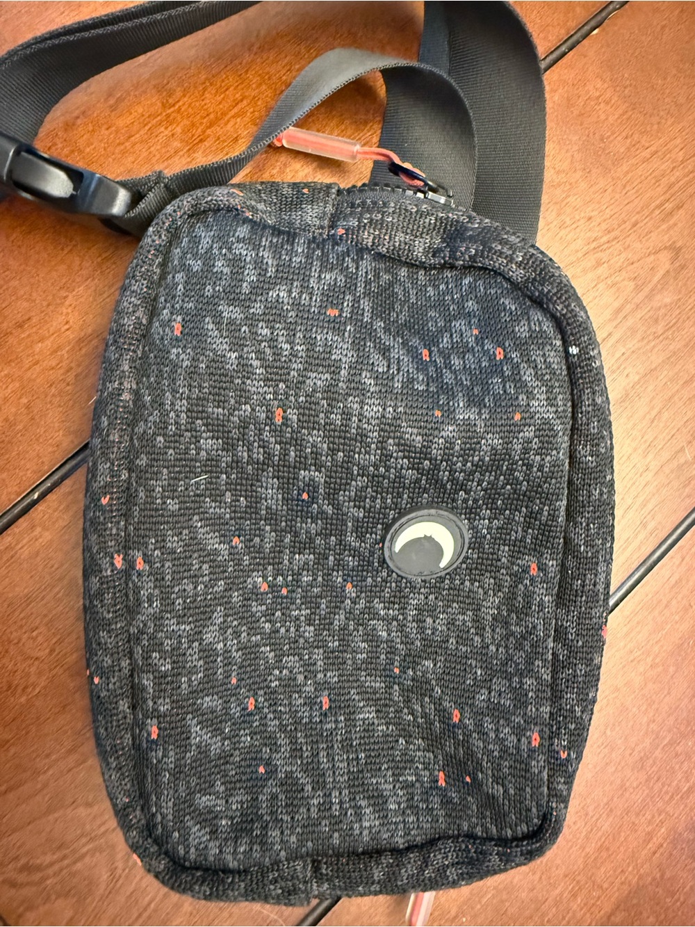 Black Speckled Crossbody Shoulder Bag - Zyia Active